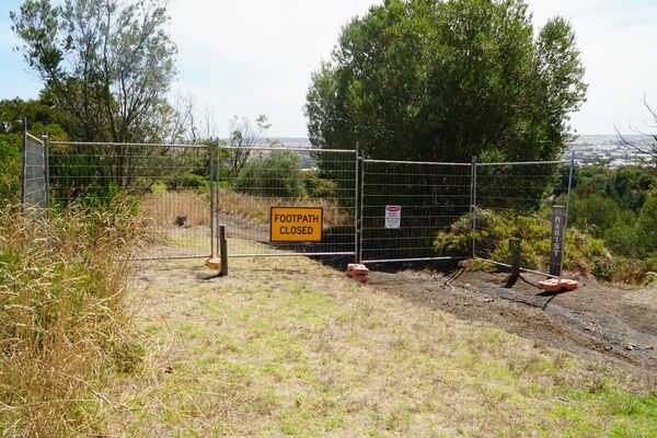 Areas surrounding Potters Point have been fenced off for public safety. Please respect the signage and keep out of these areas.