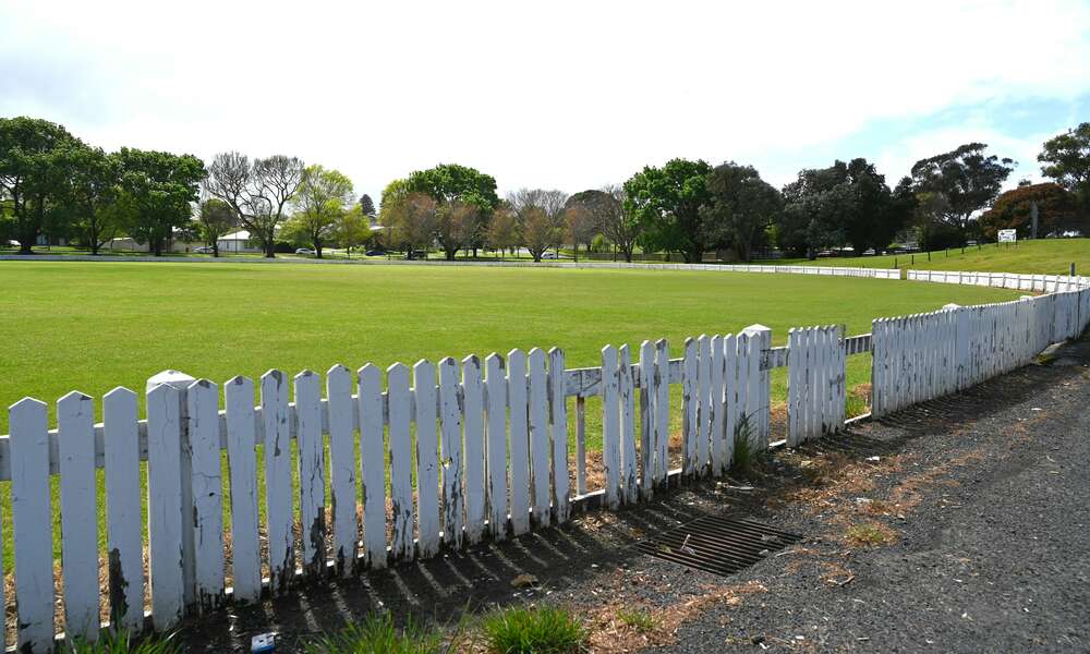 The old fence will receive a much needed upgrade  as part of the Frew Park project.