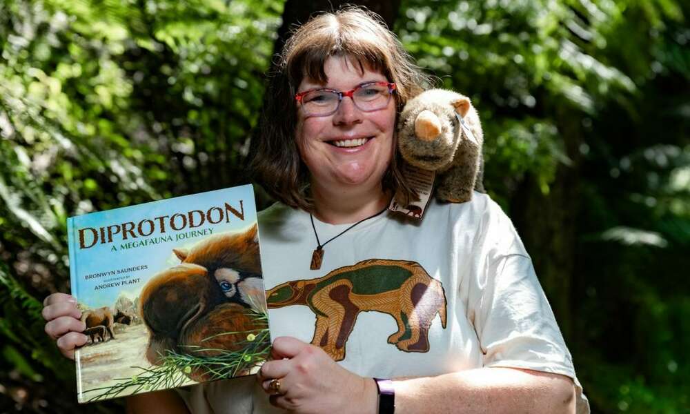 Author Bronwyn Saunders will launch her picture book ‘Diprotodon: A Megafauna Journey’ on Sunday 9 June 2024 at Mount Gambier Library. Photo credit: Jordan Mirchevski