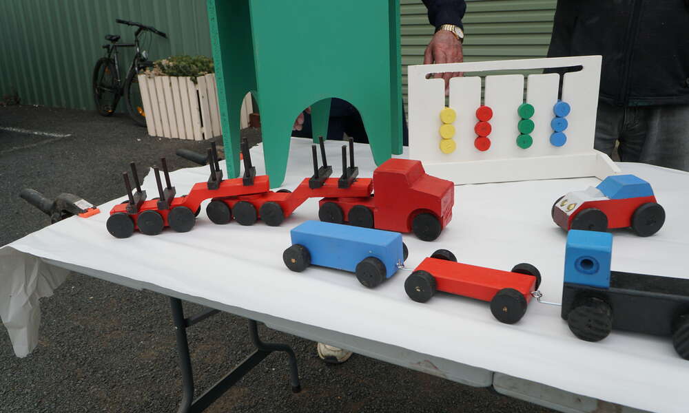 Some of the Men’s Shed toy designs that will be gifted to children as part of the appeal.