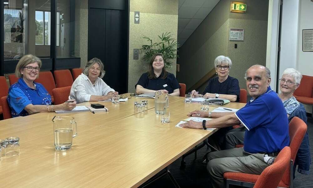 ac.care’s Sue Watt (left), The Salvation Army’s Sue Roberts, Uniting Care’s Laura Kilsby and St Vincent de Paul’s John D’Souza met with Mayor Lynette Martin and City of Mount Gambier Community Development Officer Chloe Rattray to discuss the 2024 Mount Gambier Community Mayor’s Christmas Appeal.