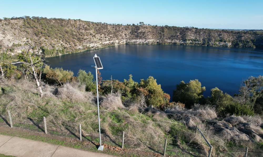 Solar lighting will be renewed around the Blue Lake as part of the draft 2025/2026 Annual Business Plan and Budget.