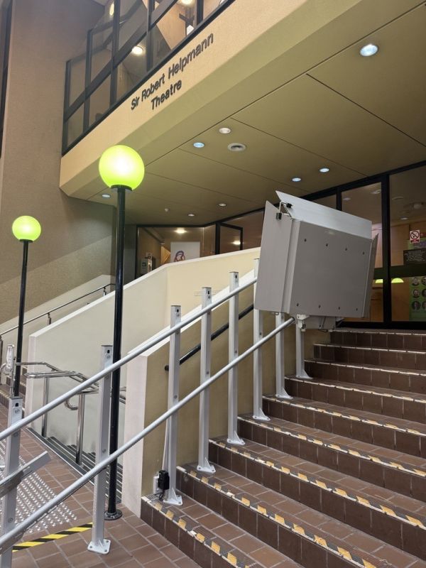 The wheelchair lift at Civic Centre.