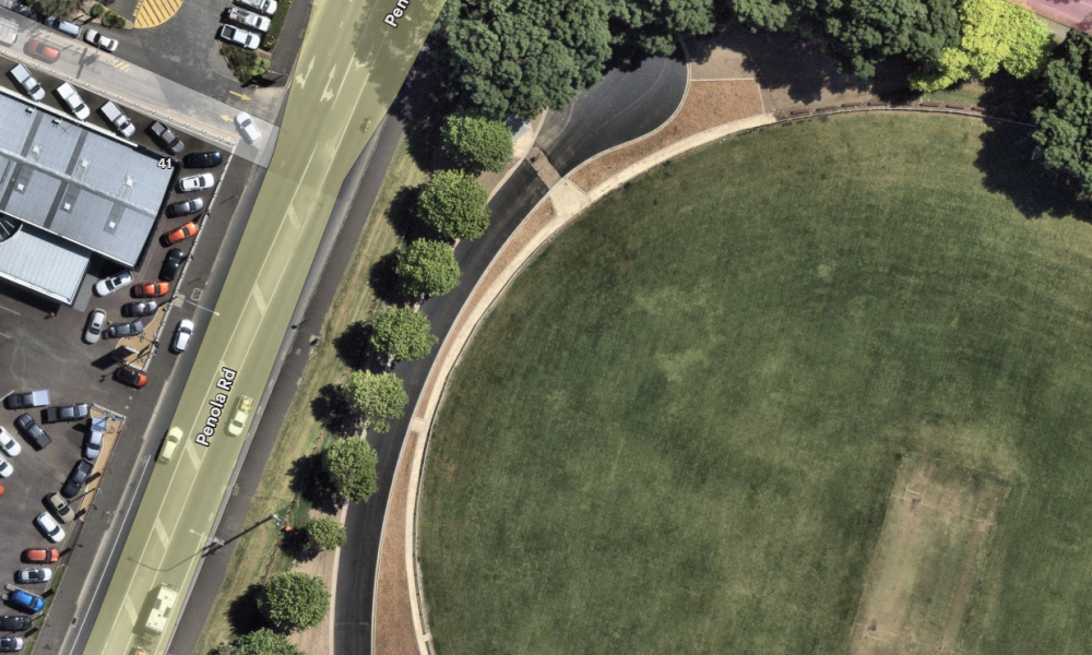 After: Frew Park internal roadway.