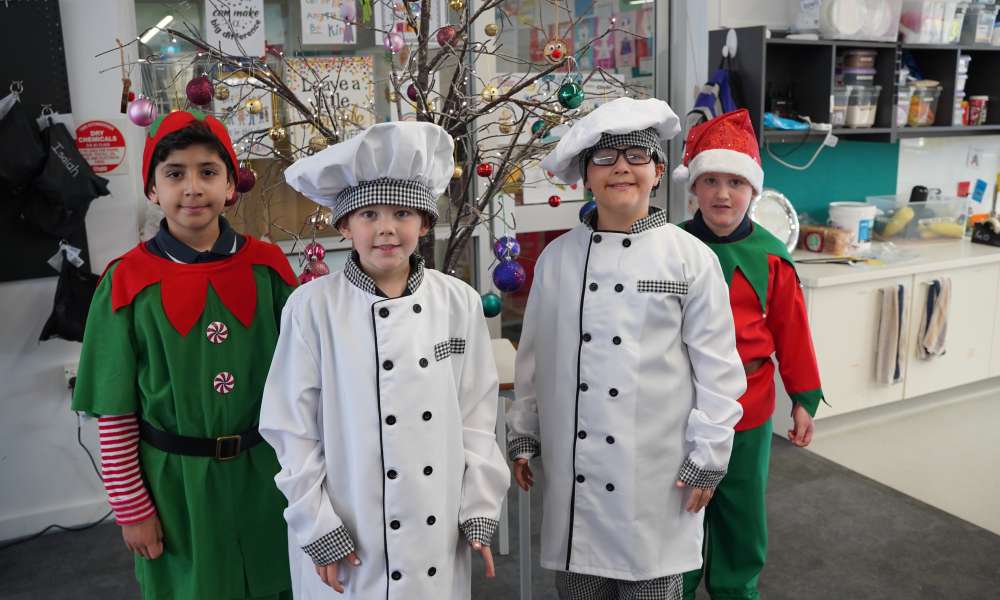 North Gambier Primary School students dressed up for the Christmas Parade.