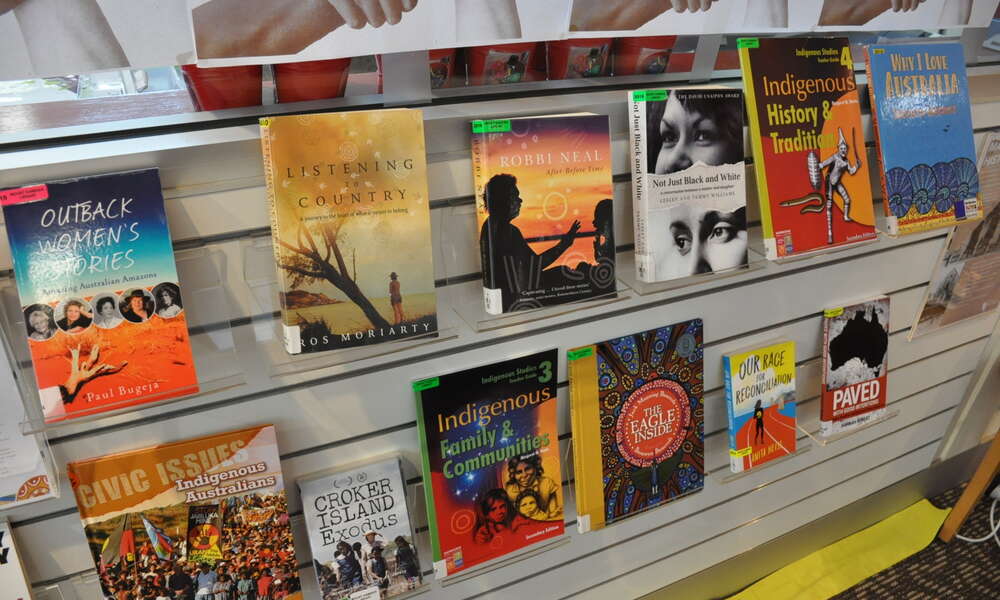 Take a look at the display of books celebrating Indigenous culture at the Mount Gambier Library.