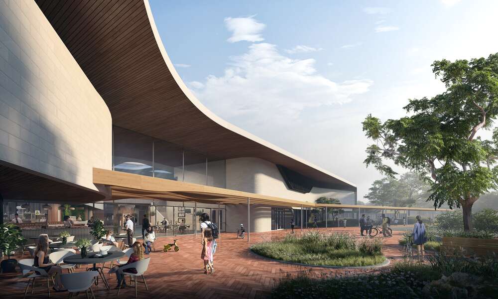 An artist's impression of the Mount Gambier Community and Recreation Hub.