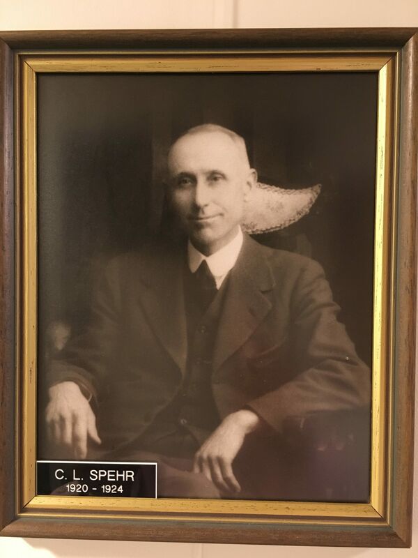 City of Mount Gambier Mayor 1920 - 1924 – C. L. Spehr.