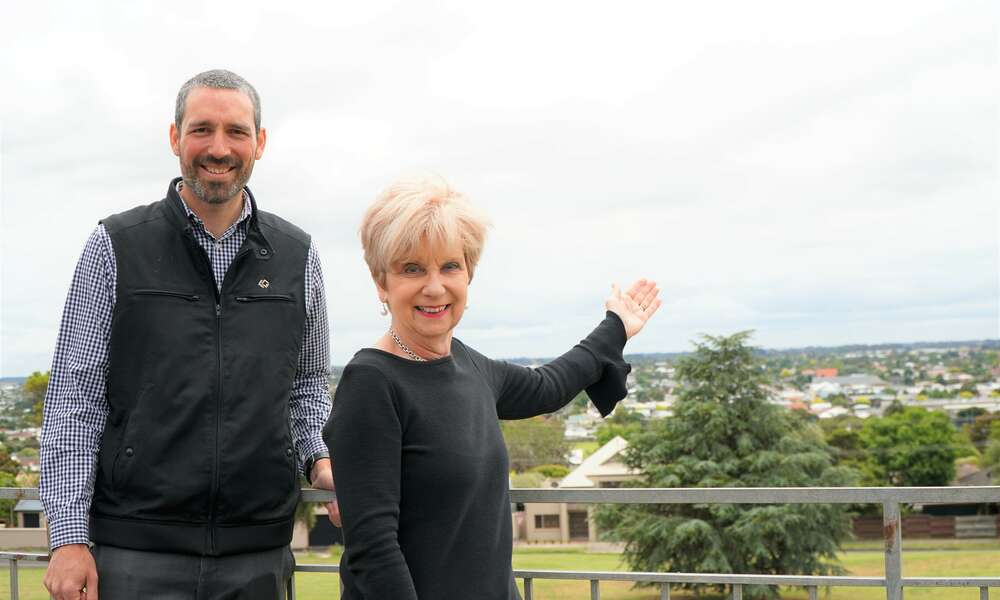 City of Mount Gambier Environmental Sustainability Officer Aaron Izzard and Mayor Lynette Martin are thrilled Mount Gambier has been crowned the 2019 KESAB Sustainable Communities winner.