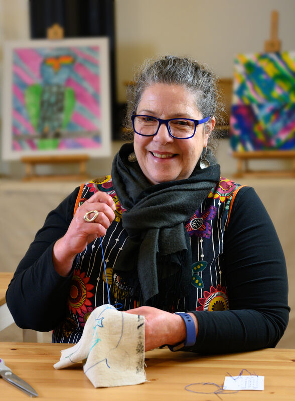 Mount Gambier artist Jo Fife is looking forward to seeing everyone’s stories in stitch as part of the Telling Tales project.
