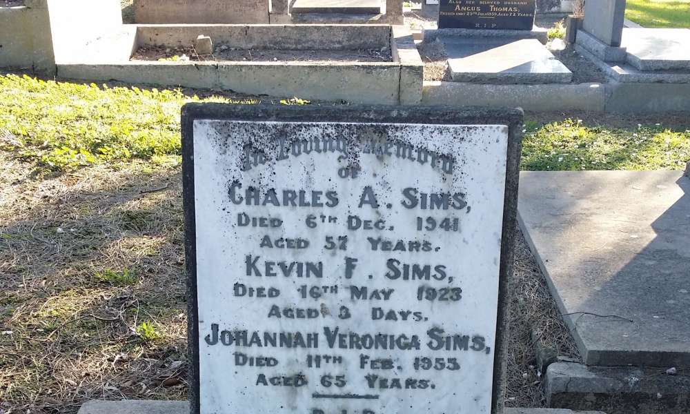 SIMS, CHARLES ARTHUR City of Mount Gambier