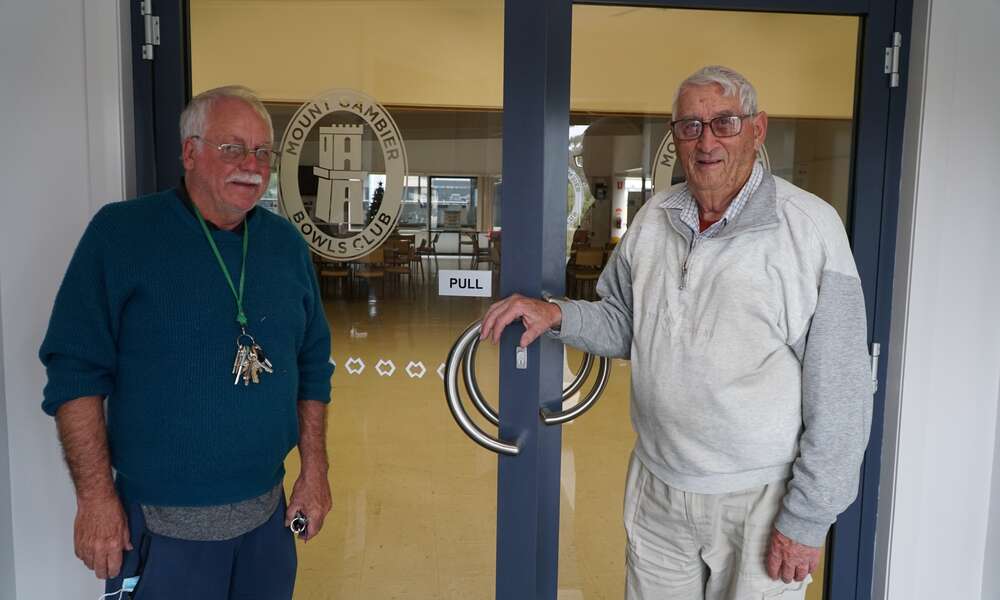 Mount Gambier Bowls Club Treasurer William Bremner and Project Officer Peter Clark are pleased to receive $14,000 in funds from the 2021/2022 Sport and Recreation Capital Works Program. It will be used to upgrade the ladies toilet facilities.