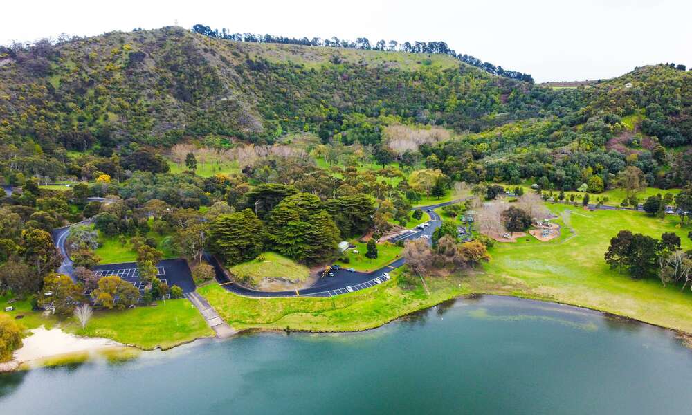 The Mount Gambier Crater Lakes area.