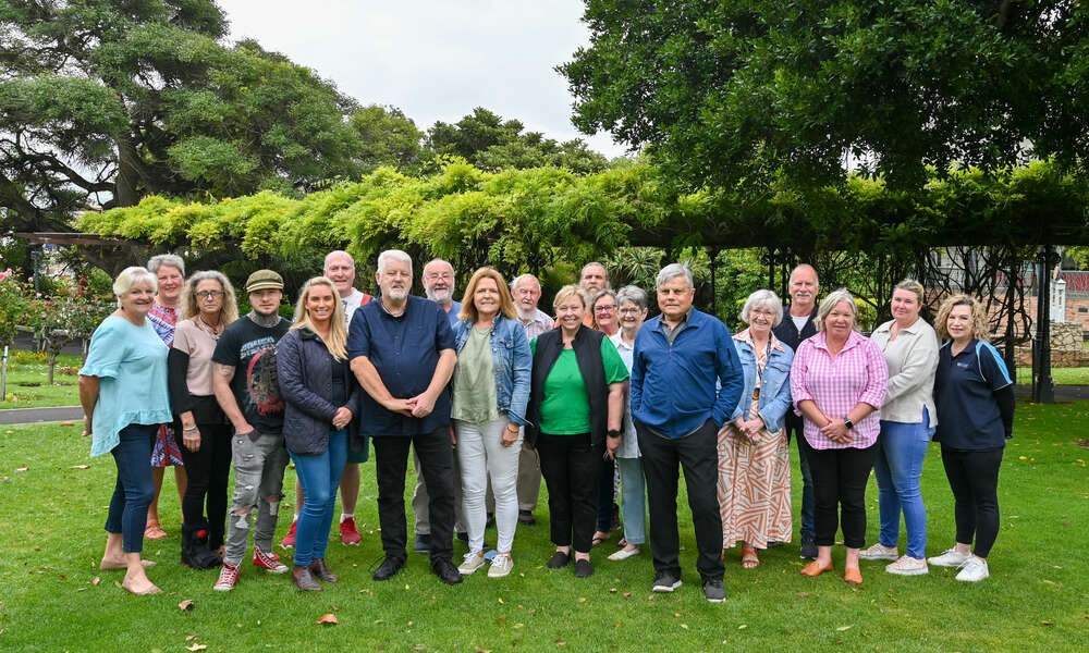 The Community Event of the Year Award will be presented to the Mount Gambier Community Christmas Lunch. Event volunteers are pictured at the Cave Garden/Thugi.